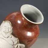  Bình Gốm Sứ Di Lặc Ngũ Phúc Đắp Nổi BKCECN-10285 