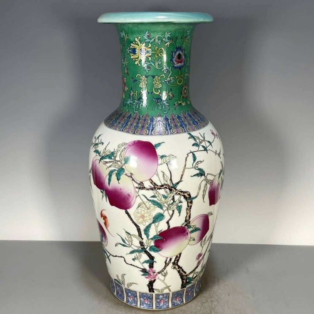  Bình Sứ Vẽ Tay “Cửu Đào Trường Thọ BKCECN-10286 