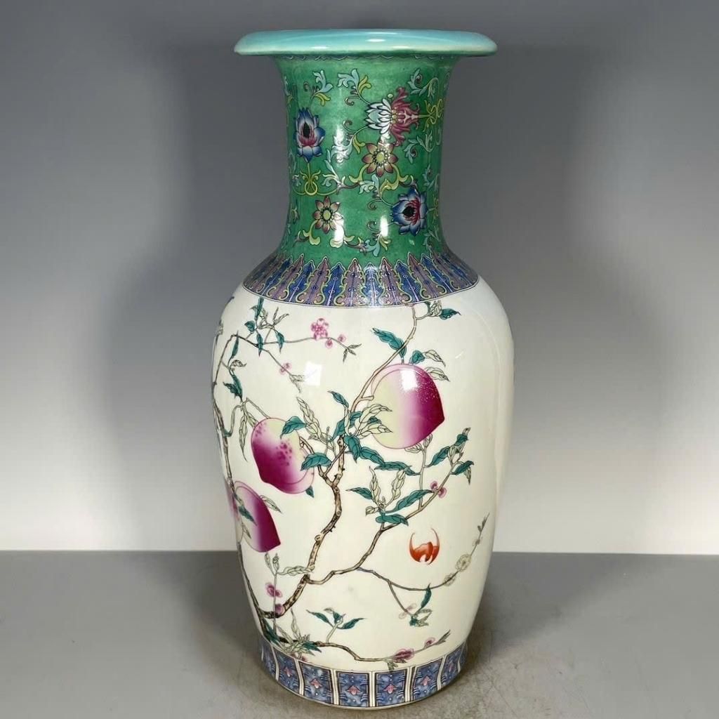  Bình Sứ Vẽ Tay “Cửu Đào Trường Thọ BKCECN-10286 