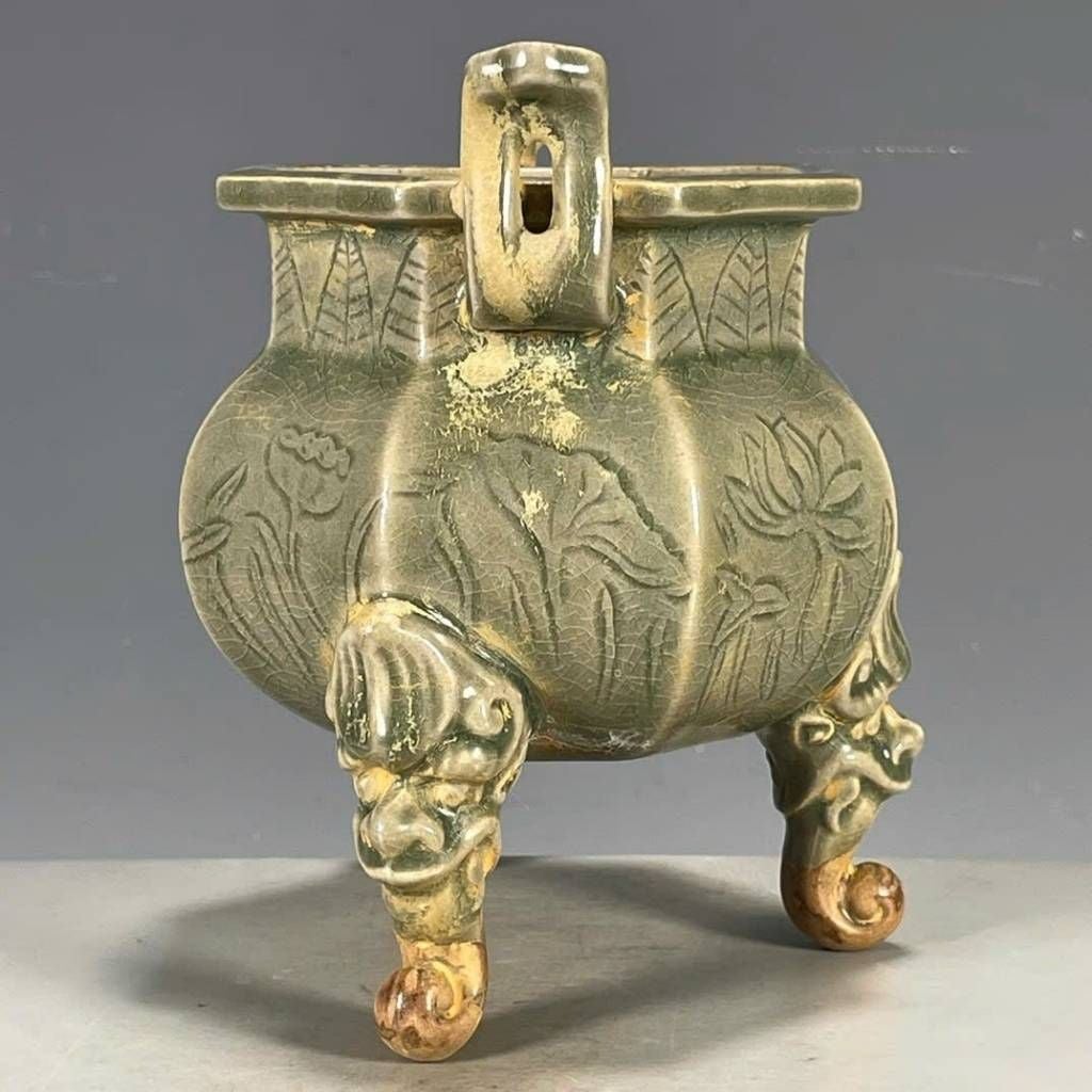  Lư Hương Gốm Men Rạn Ba Chân BKCECN-10288 