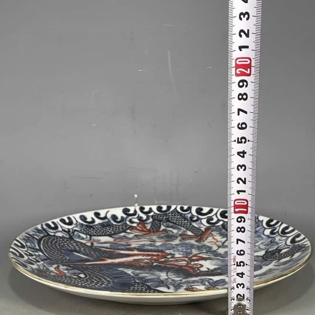  Đĩa sứ thưởng lãm họa tiết Hồng Long BKCECN-10291 