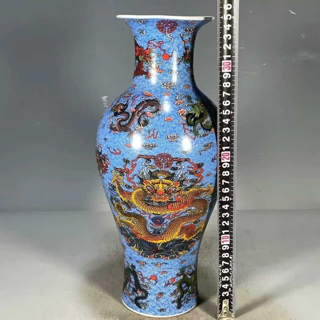  Bình Gốm Sứ Vẽ Cửu Long Quy Tụ BKCECN-10294 