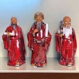  Bộ Tượng Tam Đa Phúc Lộc Thọ Gốm Sứ Men Màu Cao Cấp BKCECN-10295 