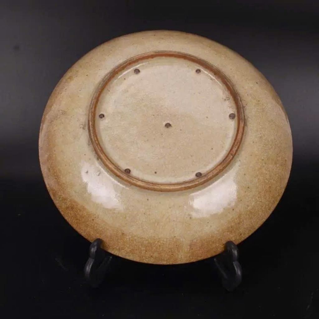  Đĩa Gốm Men Rạn Bát Tràng Bách Nhi Đồ  BKCECN-10301 