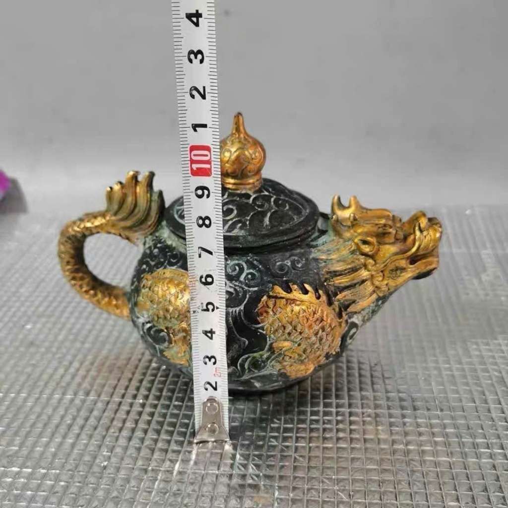 Ấm Trà Bằng Đồng Hun Giả Cổ Cao Cấp BKMECN-9750 