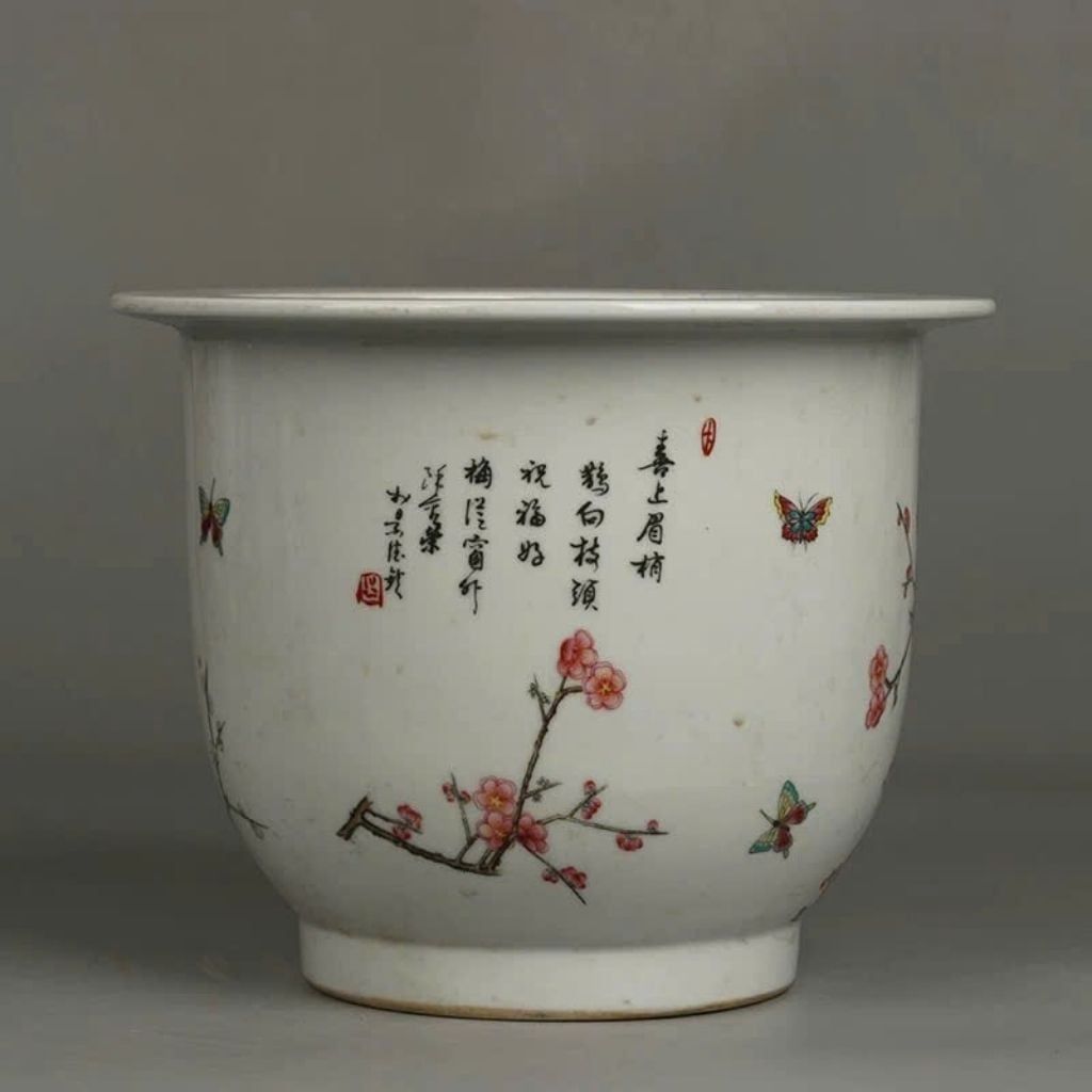  Chậu Gốm Sứ Đào Trường Xuân Đẹp BKCECN-10312 