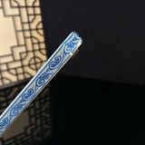  Khay Trà Sứ Hoa Mẫu Đơn Men Lam BKCECN-10330 