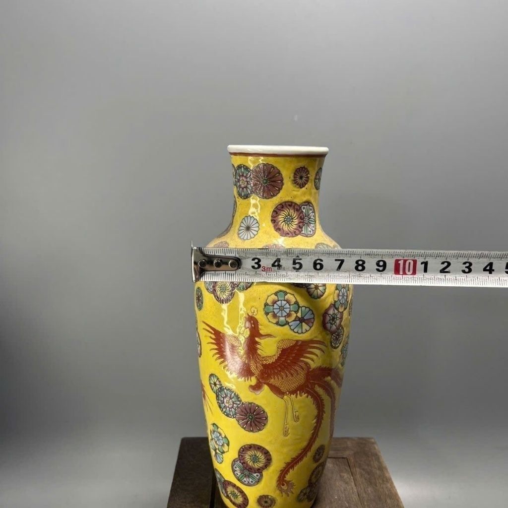  Bình Hoa Gốm Rồng Phượng Vàng Hoàng Gia BKCECN-10340 