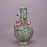  Bình Gốm Sứ Quả Đào Tiên Men Xanh Ngọc BKCECN-10344 