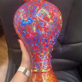  Bình Gốm Pháp Lam Vẽ Gấm Sưu Tầm Phong Thủy BKCECN-10353 