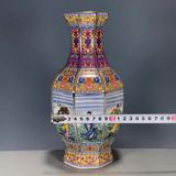  Bình Gốm Pháp Lang Thái Bát Tiên Quá Hải Sưu Tầm BKCECN-10355 