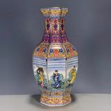  Bình Gốm Pháp Lang Thái Bát Tiên Quá Hải Sưu Tầm BKCECN-10355 