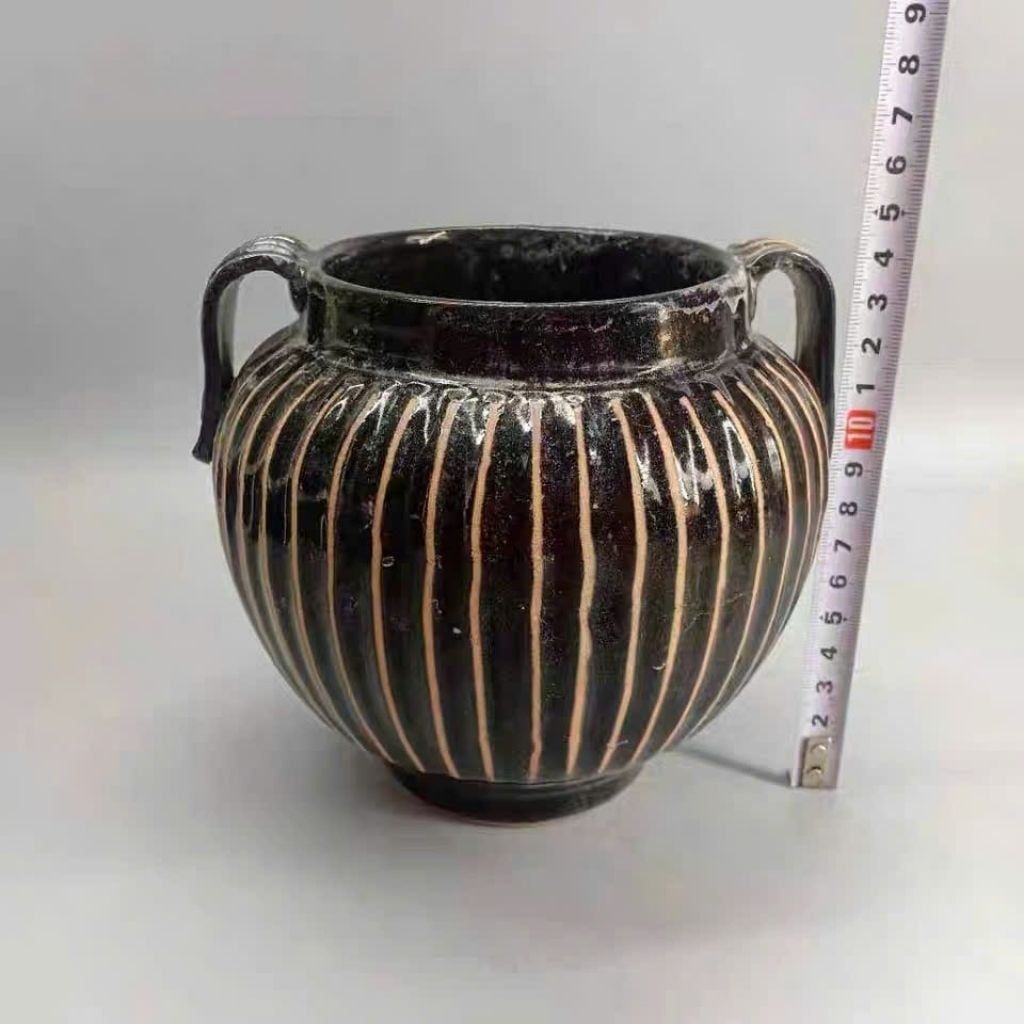  Bình hai quai gốm Cát Châu BKCECN-10356 