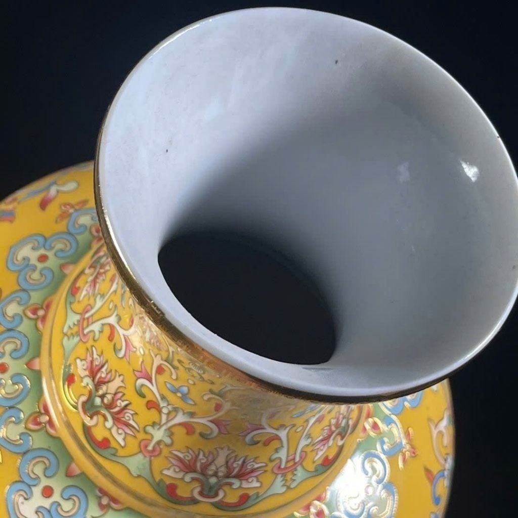  Bình Pháp Lam Sưu Tầm Cao Cấp Men Vàng BKCECN-10357 