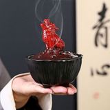  Lư Trầm Sưu Tầm Bằng Gốm Nghê Đỏ Cao Cấp BKCECN-10360 