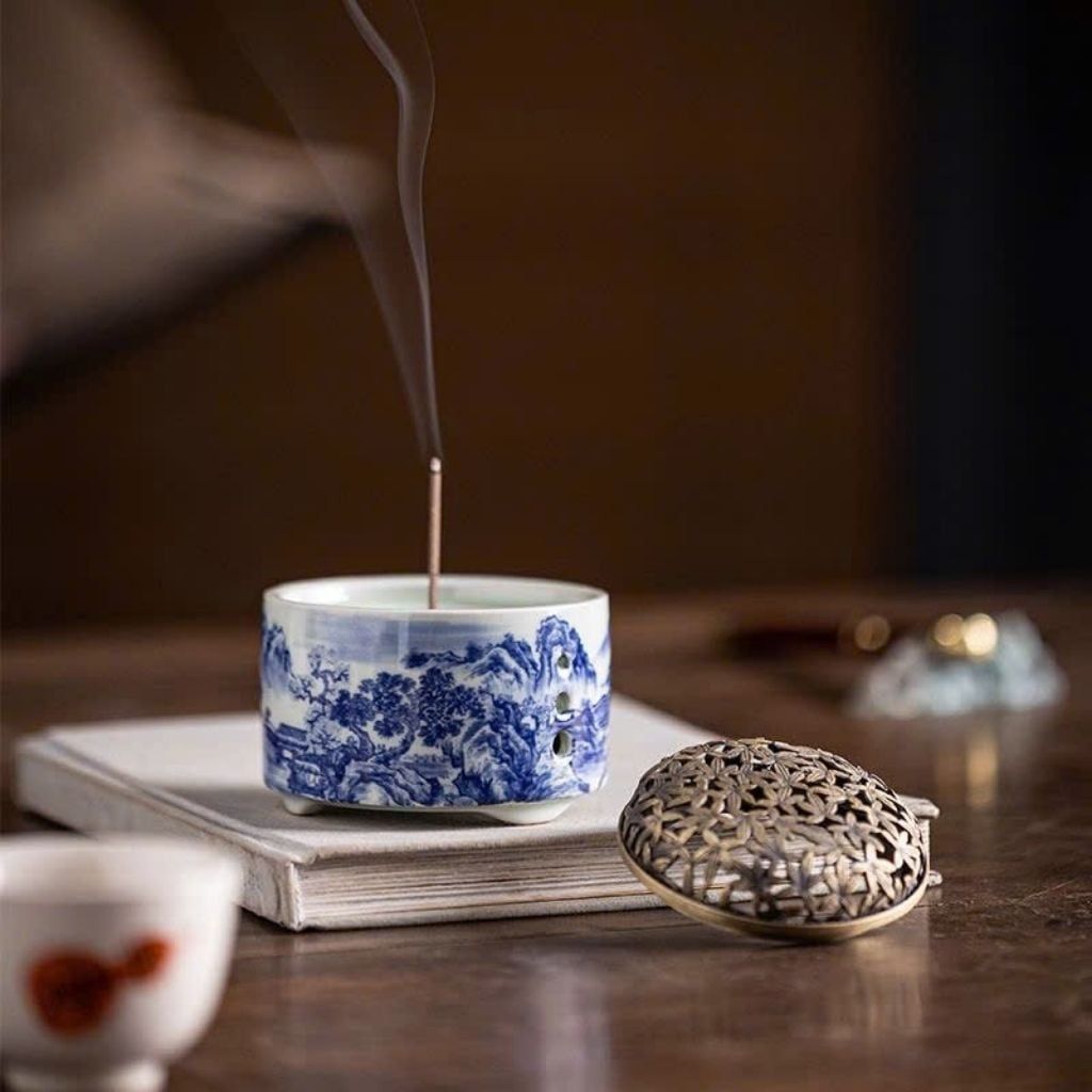  Lư Trầm Sưu Tầm Bằng Gốm Nghê Đỏ Cao Cấp BKCECN-10361 