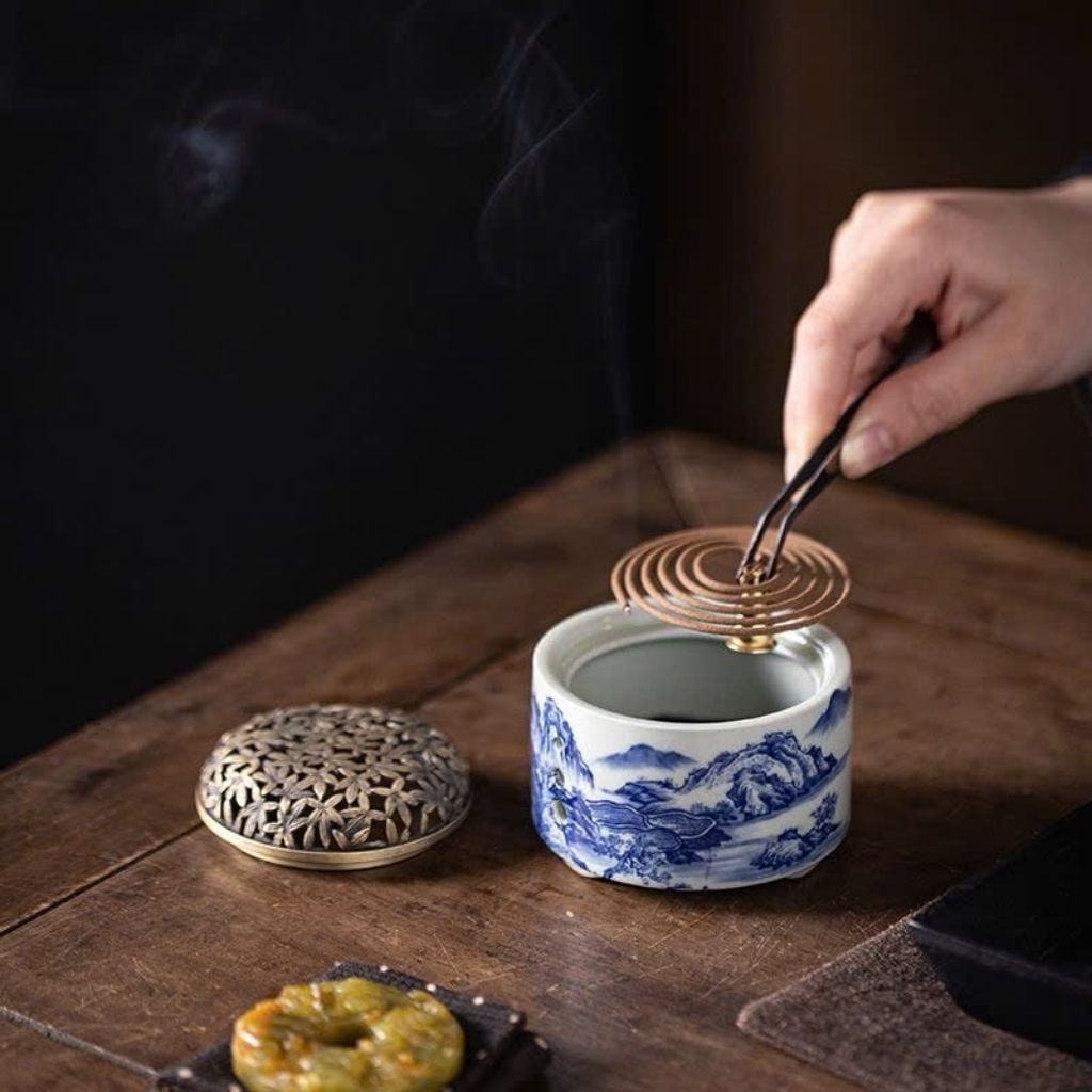  Lư Trầm Sưu Tầm Bằng Gốm Nghê Đỏ Cao Cấp BKCECN-10361 