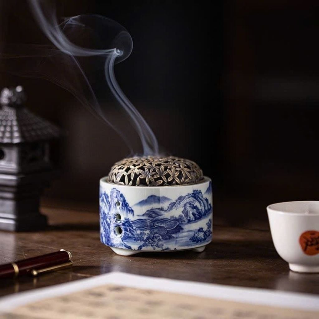  Lư Trầm Sưu Tầm Bằng Gốm Nghê Đỏ Cao Cấp BKCECN-10361 