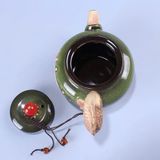 Ấm Gốm Sứ Cá Chép Men Xanh Phong Thủy Cao Cấp BKCECN-10363 