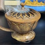  Xông Trầm Lư Đồng Hoa Sen Cao Cấp  BKMECN-9822 