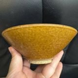  Bát Gốm Sưu Tầm Men Nâu Hoa Văn Chạm Nổi Cao Cấp BKCECN-10364 