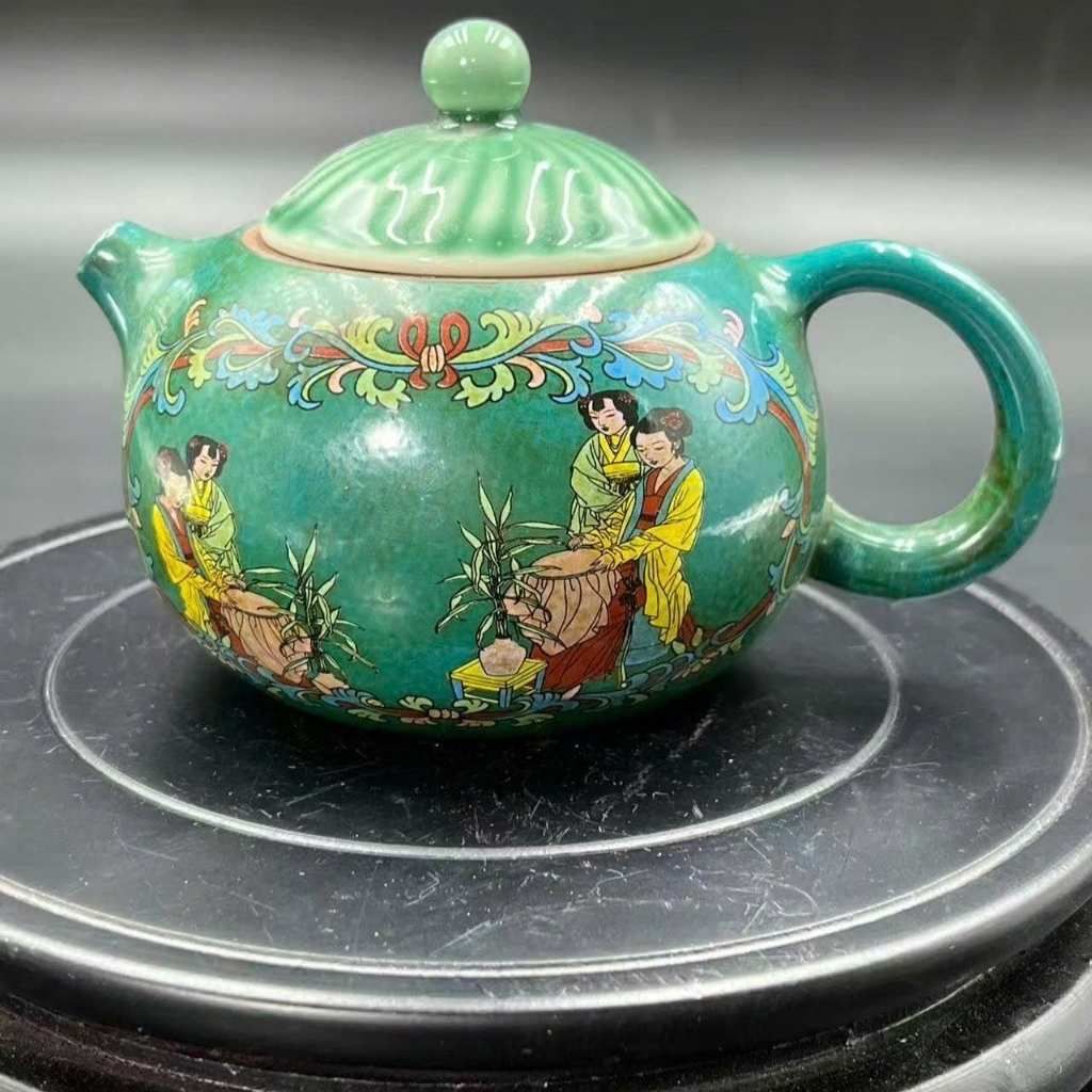  Ấm Trà Sưu Tầm Men Xanh Họa Tiết Tiên Nữ BKCECN-10366 