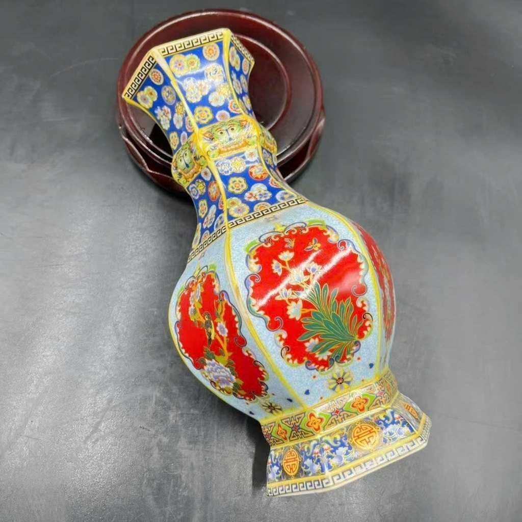  Bình Sưu Tầm Men Pháp Lam Họa Tiết Tứ Quý BKCECN-10367 