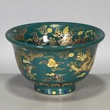  Bát Sưu Tầm Men Xanh Vẽ Rồng Vàng Cao Cấp BKCECN-10390 