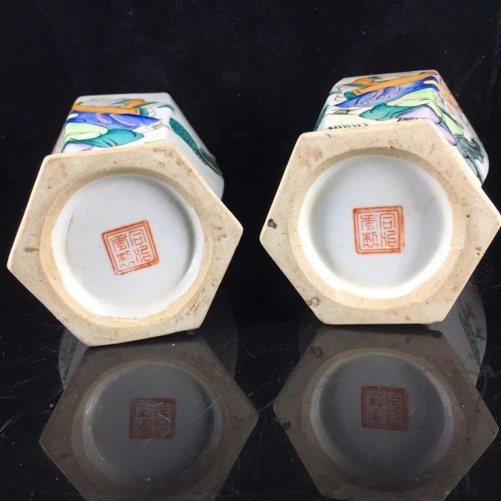  Cặp Bình Sưu Tầm Bát Tiên Trường Thọ BKCECN-10392 