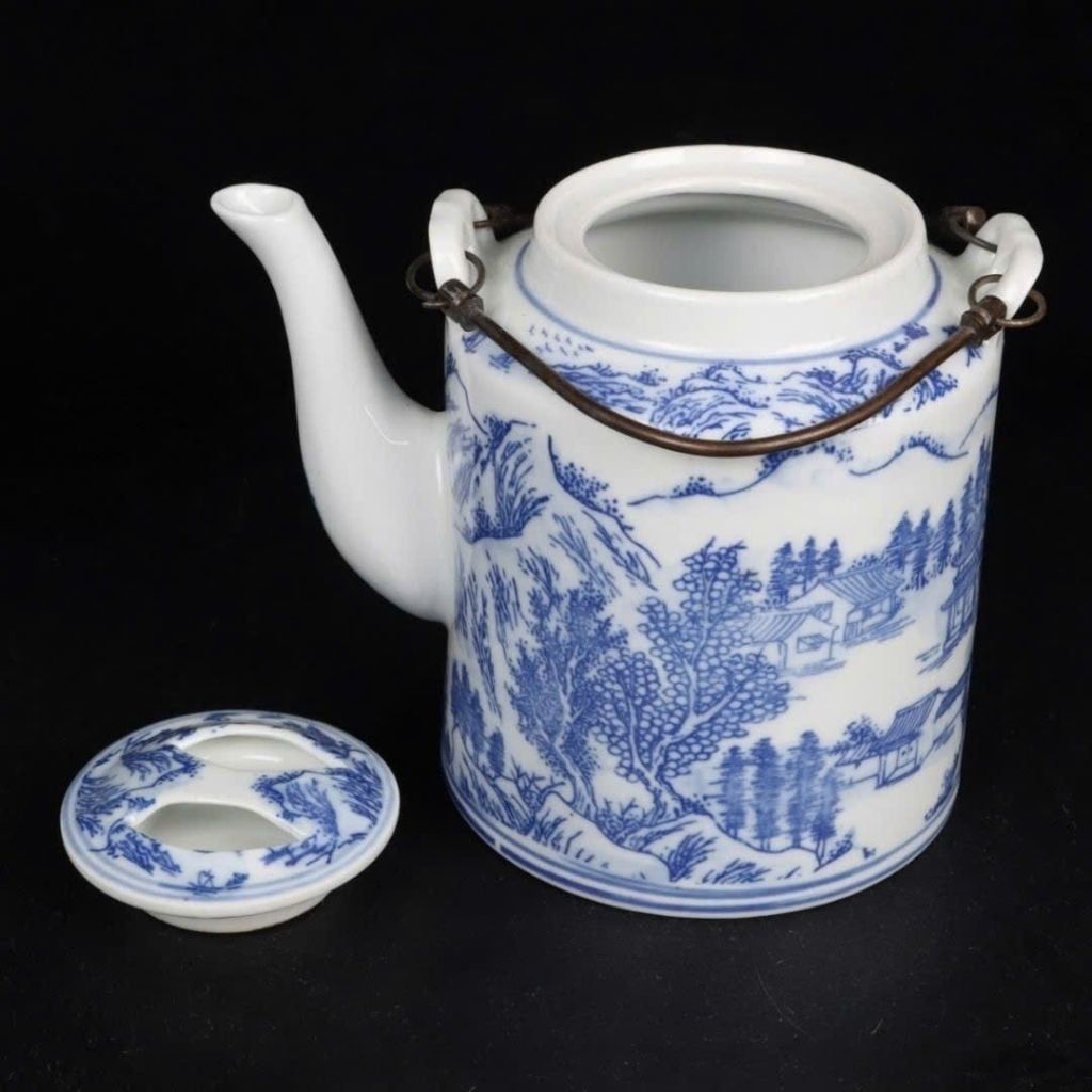  Ấm Tích Sưu Tầm Men Lam Phong Cảnh BKCECN-10401 