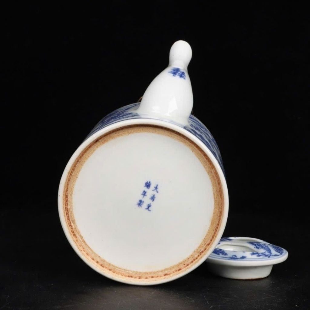  Ấm Tích Sưu Tầm Men Lam Phong Cảnh BKCECN-10401 