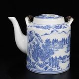  Ấm Tích Sưu Tầm Men Lam Phong Cảnh BKCECN-10401 