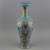  Bình Sưu Tầm Men Xanh Ngọc Vẽ Hoa Văn BKCECN-10403 