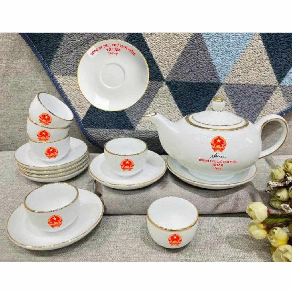  Bộ Ấm Chén Tổng Bí Thư Chủ Tịch Nước Tô Lâm Tại Hồ Chí Minh BKCECN-10409 
