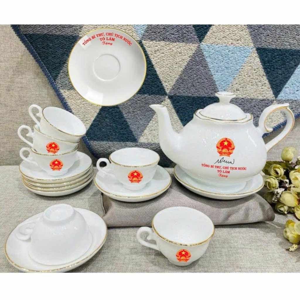  Bộ Ấm Chén Tổng Bí Thư Chủ Tịch Nước Tô Lâm Tại Hồ Chí Minh BKCECN-10409 