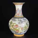  Bình Gốm Sứ Trang Trí Sơn Thủy Hữu Tình  BKCECN-10433 