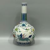  Bình Gốm Sứ Cổ Vẽ Tay Họa Tiết Kỳ Lân Đẹp BKCECN-10434 