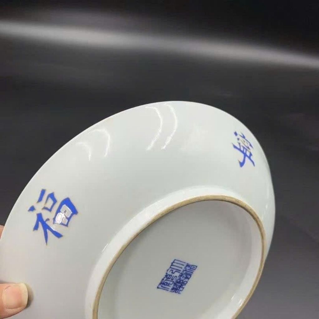  Đĩa Thưởng Gốm Sứ Họa Tiết Cung Đình Cổ BKCECN-10438 