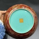  Đĩa Thưởng Gốm Sứ Vẽ Hoa Mẫu Đơn Cổ Điển BKCECN-10440 