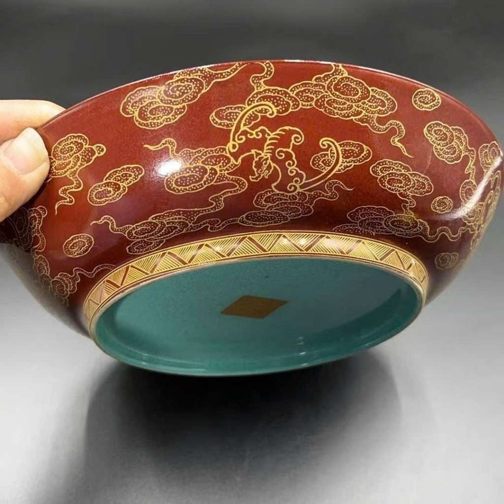  Đĩa Thưởng Gốm Sứ Vẽ Hoa Mẫu Đơn Cổ Điển BKCECN-10440 