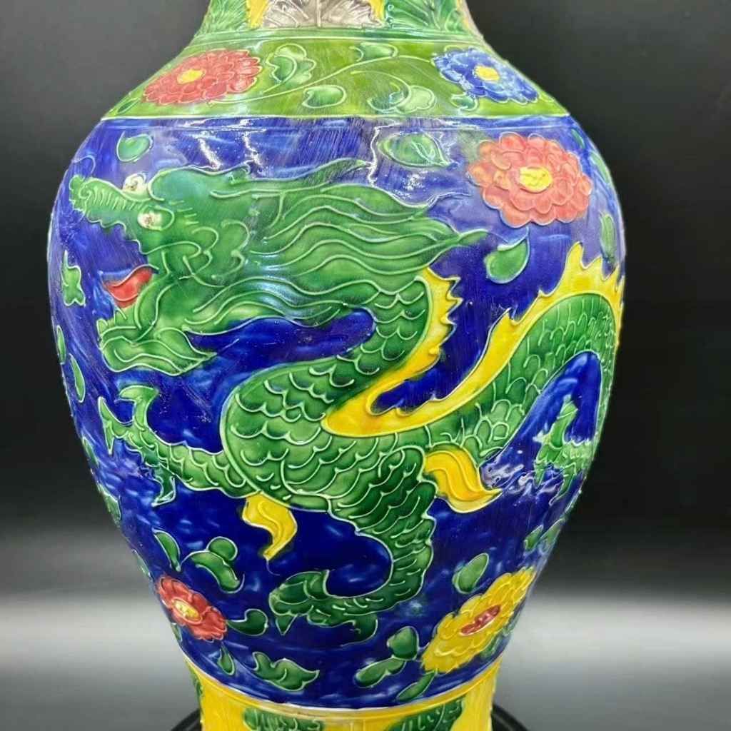  Bình Gốm Sứ Vẽ Tay Phượng Hoàng Đa Sắc Đẹp BKCECN-10442 