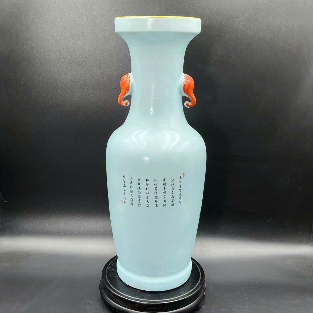  Bình Sứ Vẽ Lão Tử Cưỡi Trâu Sưu Tầm Đẹp BKCECN-10443 