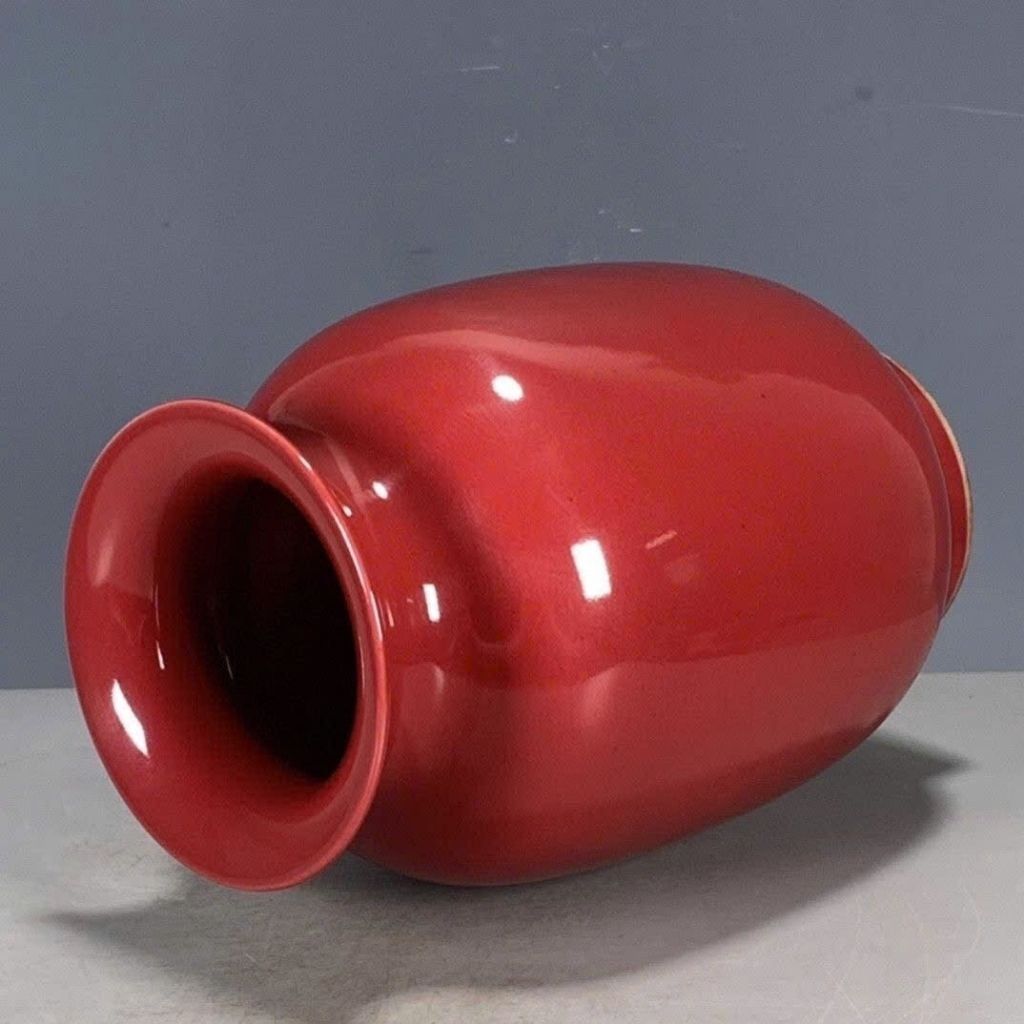  Bình Gốm Sứ Đỏ Sưu Tầm Cao 17cm BKCECN-10449 