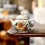  Ấm Trà Sứ Cũ Vẽ Tay Họa Tiết Cát Tường BKCECN-10454 