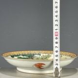  Đĩa Cảnh Gốm Sứ Vẽ Màu Bách Nhi Đồ Cổ Điển BKCECN-10465 