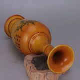  Bình Tỳ Bà Gốm Men Vàng Vẽ Tùng Hạc Diên Niên BKCECN-10472 