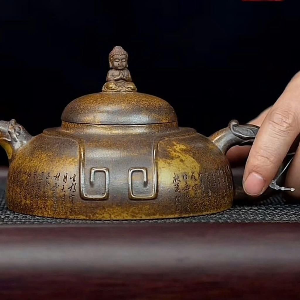  Ấm Trà Tử Sa Tích Phật Bản Mệnh Cổ Sưu Tầm BKCECN-10483 