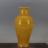  Bình Gốm Men Vàng Tích Phượng Hoàng Cổ Sưu Tầm BKCECN-10490 
