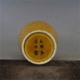  Bình Gốm Men Vàng Tích Phượng Hoàng Cổ Sưu Tầm BKCECN-10490 