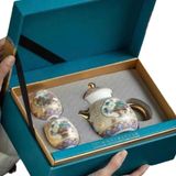 Set Ấm Trà Gốm Sứ Phấn Thái Cung Đình Cổ Sưu Tầm BKCECN-10497 